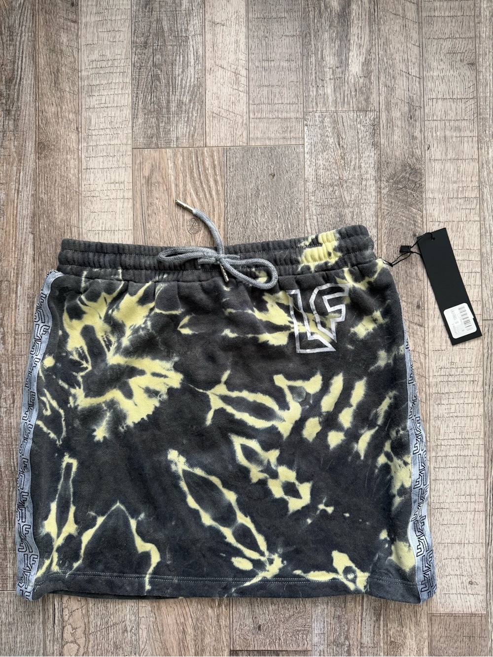 LF Tie-Dye Drawstring Mini Sweat Skirt NWT
